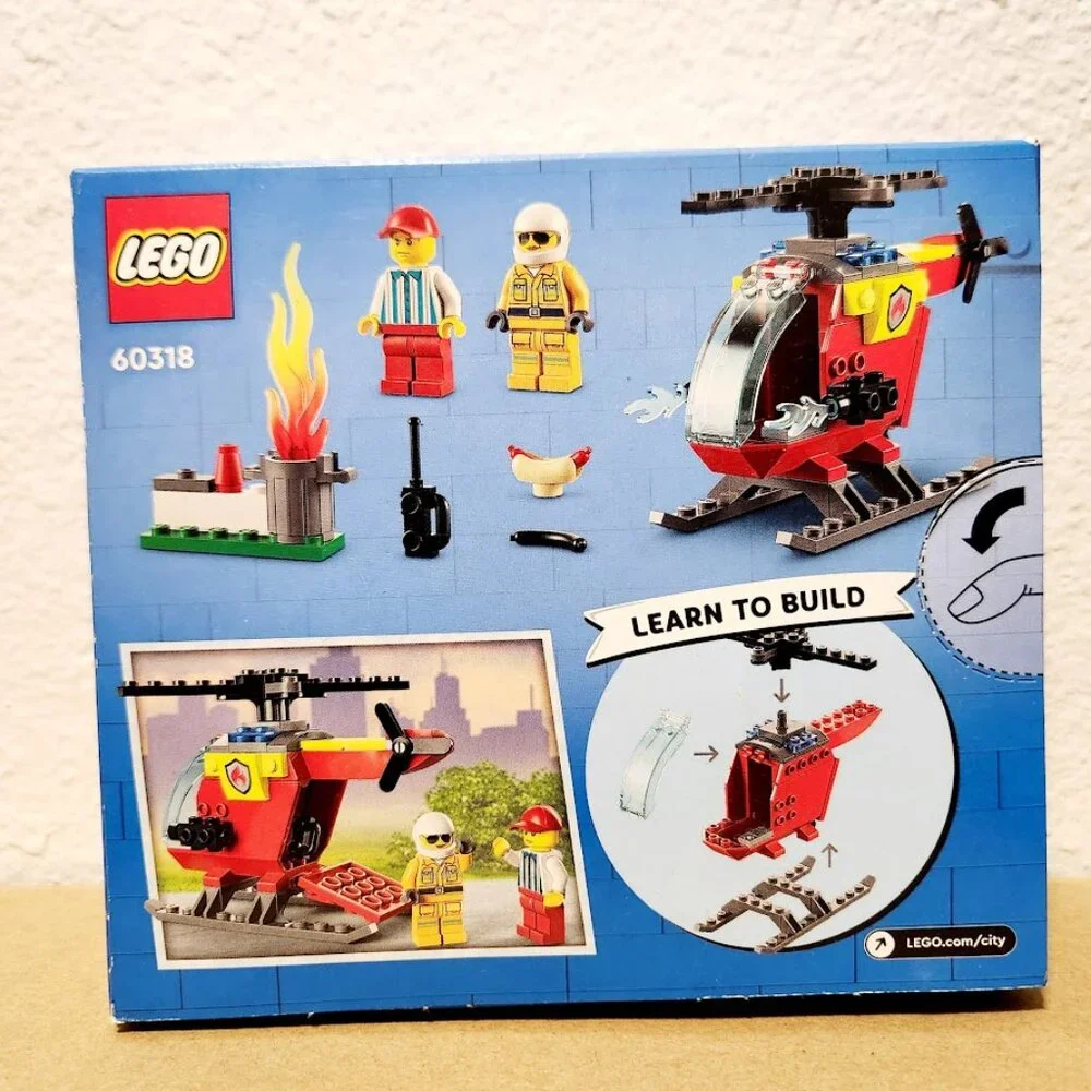 NEW LEGO Fire Helicopter 603318 Firefighter BBQ Hotdog Grilling $15 Brand new in - Picture 2 of 7